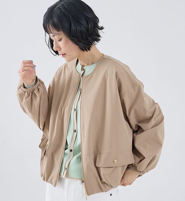 collex「2WAYボリュームスリーブジップアップブルゾン」|ブルゾン・スタジャン|