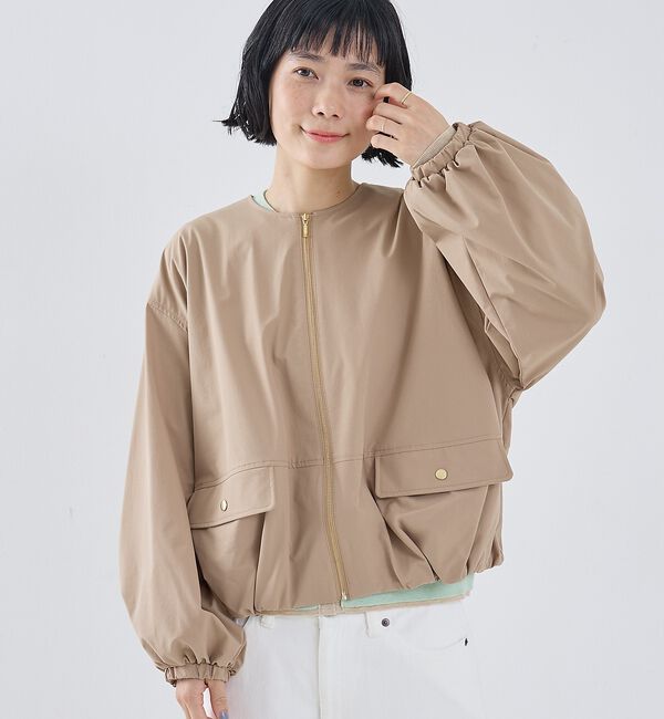collex「2WAYボリュームスリーブジップアップブルゾン」|ブルゾン・スタジャン|