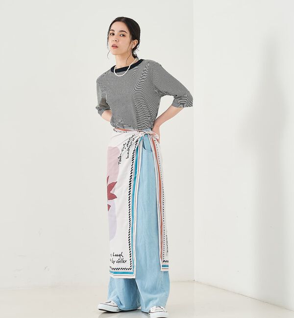 collex「タックウエストデニムパンツ」|デニム|