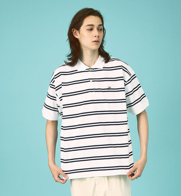 ABAHOUSE「【BEVERLY HILLS POLO CLUB / ビバリーヒルズポロクラブ】」|ポロシャツ|ホワイト系その他1