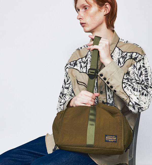 ABAHOUSE「【PENDLETON &times; MARIEコラボ 】ワンハンドル DROW 2WAYシ」|ショルダー・メッセンジャー|カーキ
