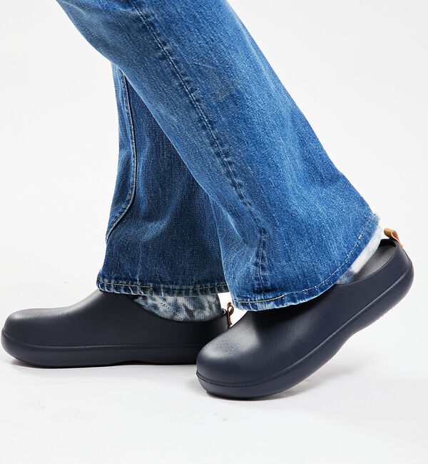 ABAHOUSE「【bi&times;sole/バイソール】都会のサンダル/EVA素材/防水 /スリッポン/軽」|サンダル|ネイビー