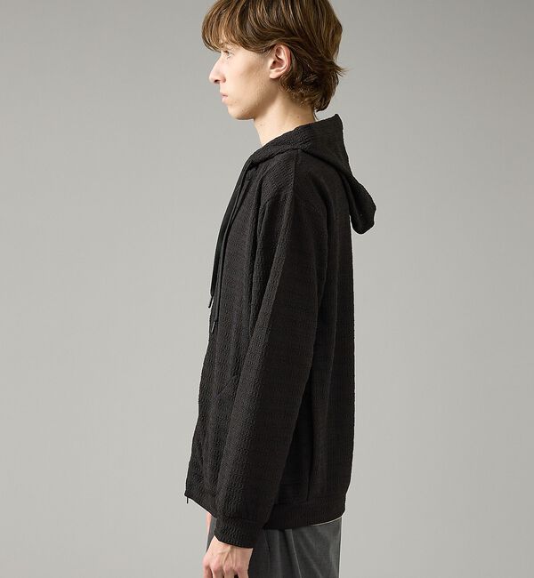 ABAHOUSE「シアーストレッチ ダブルジップ メッシュパーカー」|パーカー|