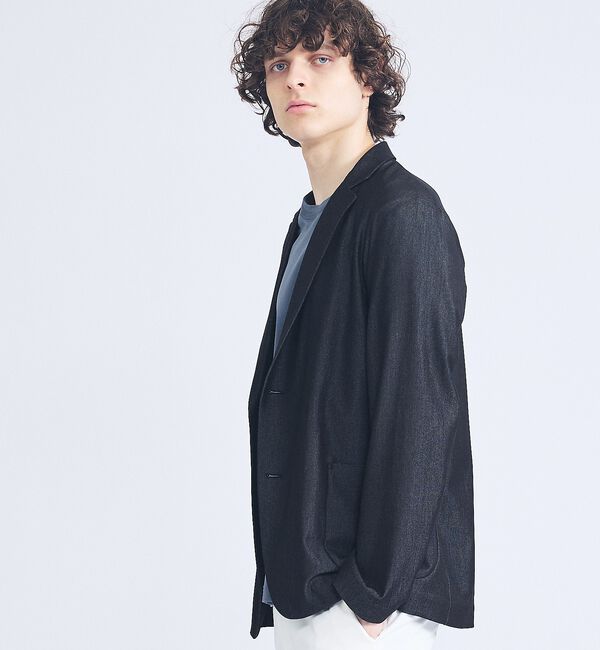 ABAHOUSE「【セットアップ対応】デニムライクツイル シングルジャケット」|テーラードジャケット|