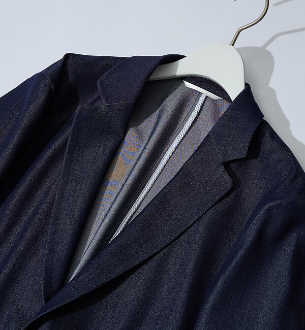 ABAHOUSE「【セットアップ対応】デニムライクツイル シングルジャケット」|テーラードジャケット|