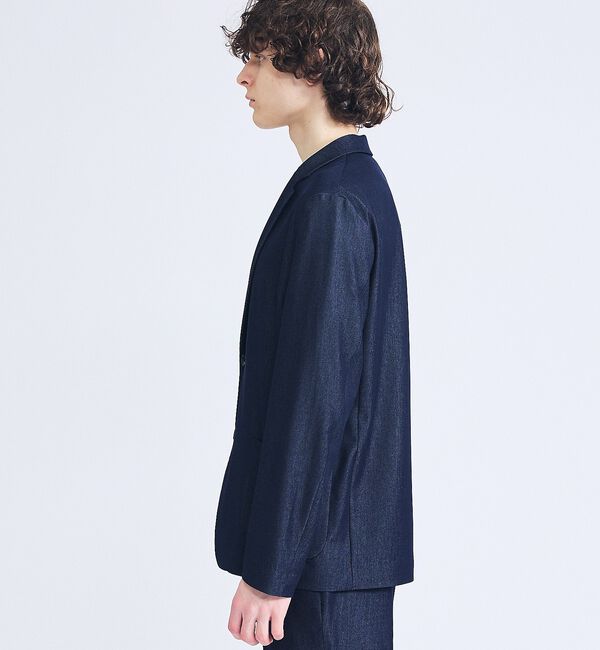 ABAHOUSE「【セットアップ対応】デニムライクツイル シングルジャケット」|テーラードジャケット|