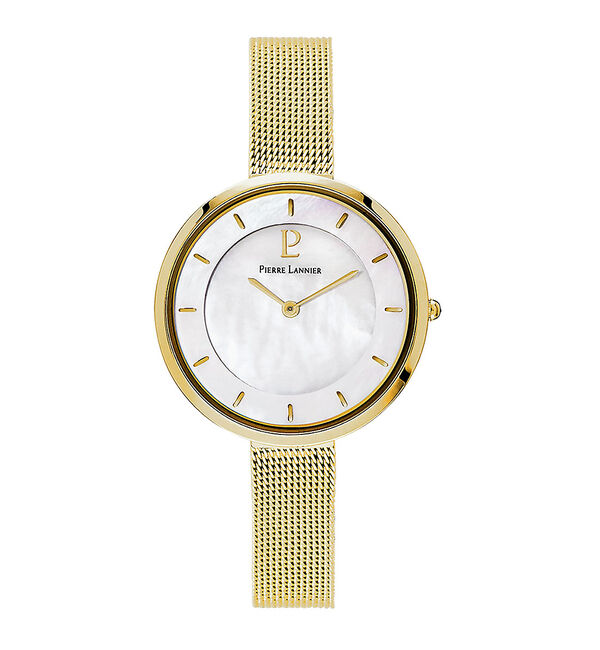 Rouge vif「【PIERRE LANNIER】リバティ シェル メッシュベルト P076G・P」|腕時計|