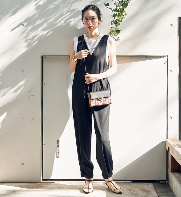 Rouge vif「【一部店舗限定】前後２WAYジョーゼットオールインワン」|オールインワン|