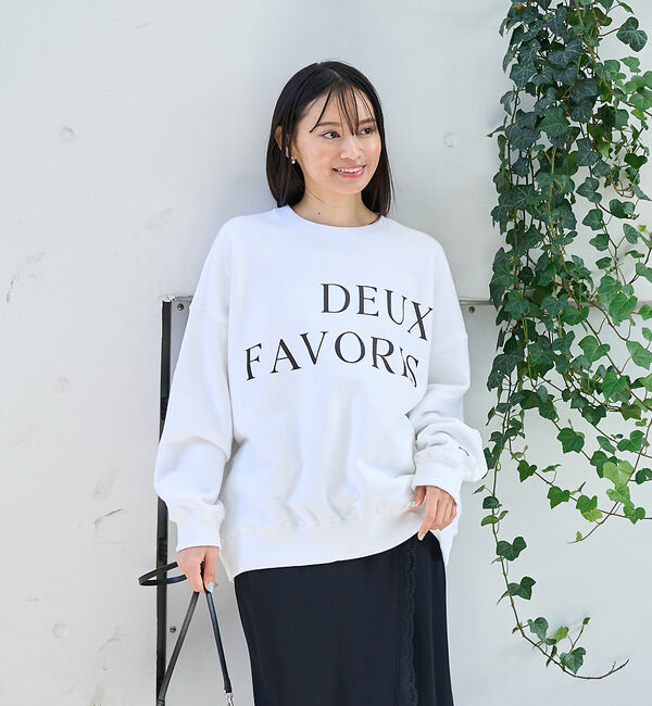 Rouge vif「オーバーサイズロゴスウェット」|スウェット・ジャージ|