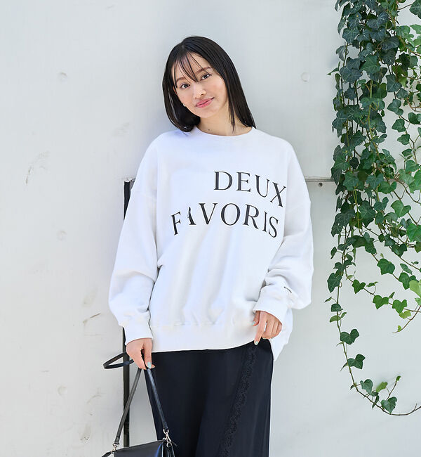 Rouge vif「オーバーサイズロゴスウェット」|スウェット・ジャージ|