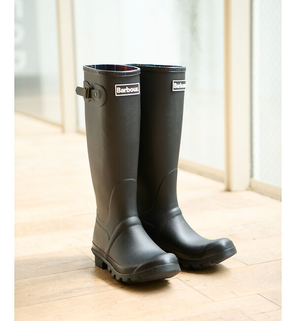 Rouge vif「【Barbour/バブアー】レインロングブーツ/シーズンレス/梅雨/ロングブーツ」|レインシューズ|