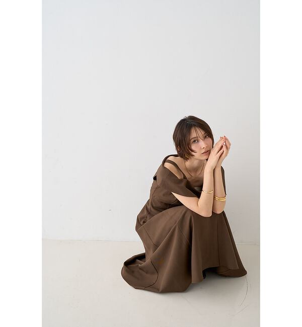 Rouge vif「【一部店舗限定】アシメショルダーワンピース」|ワンピース|