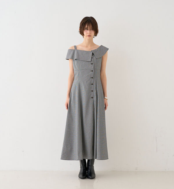 Rouge vif「【一部店舗限定】アシメショルダーワンピース」|ワンピース|