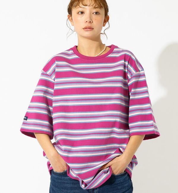 Rouge vif「【BARBARIAN/バーバリアン】クルーネックシャツ/Crewneckshir」|Tシャツ・カットソー|パープル系その他1