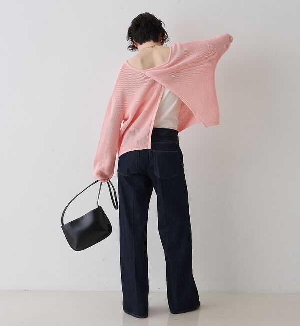 Rouge vif「【一部店舗限定】バックスリット ゆるメッシュニット」|ニット・セーター|