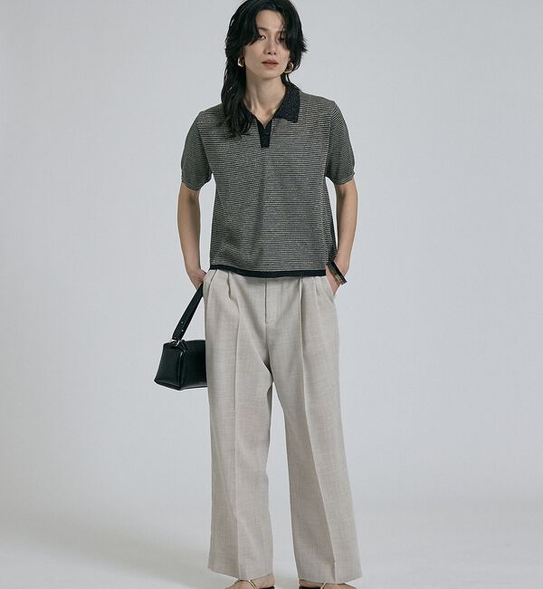 qualite「【セットアップ対応】メッシュ2タックストレードパンツ」|その他|