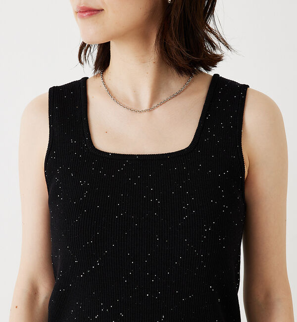 abahouse mavie「【アンサンブル対応】スパンコールニットタンク」|ニット・セーター|
