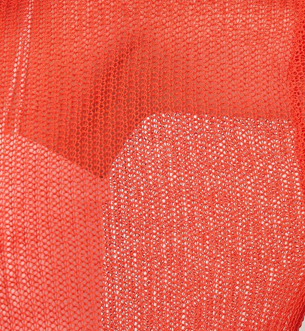 abahouse mavie「【メッシュ編み】シアーニットプルオーバー/春服/夏服/レイヤード/長袖/リネンラ」|ニット・セーター|