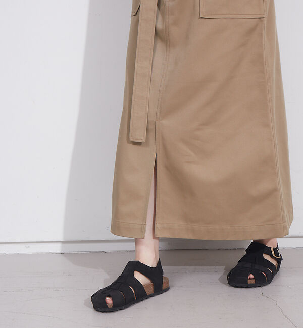 NOMINE「【Dickiesコラボ 別注】ウエスト配色 ベルトチノロングスカート」|スカート|