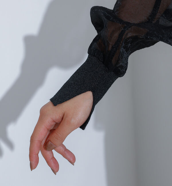 NOMINE「【セットアップ着用可】シアー ドルマンスリーブ プルオーバー」|シャツ・ブラウス|