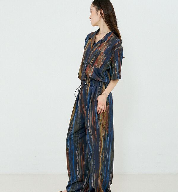 NOMINE「【セットアップ対応】ペイント柄 開襟シャツ」|シャツ・ブラウス|