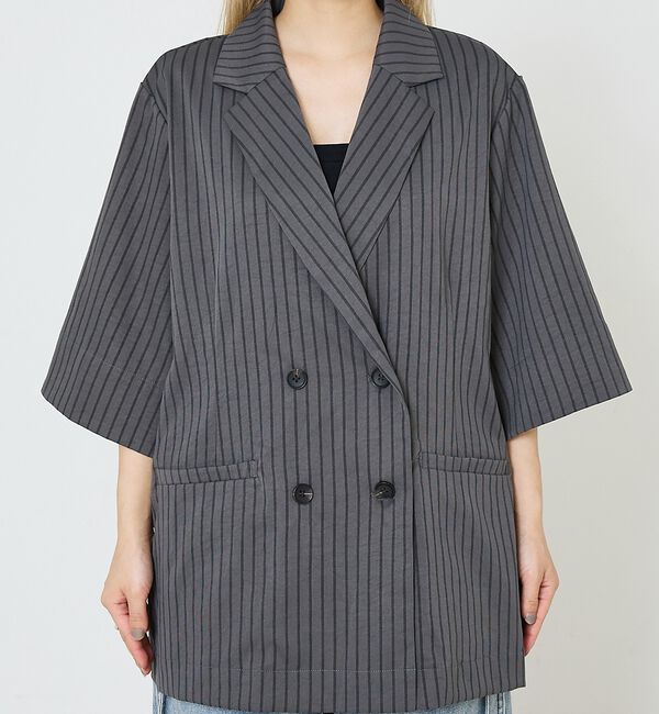 NOMINE「ハーフスリーブダブルジャケット【予約】」|テーラードジャケット|
