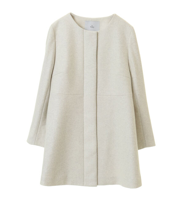 TIARA「ティアードフレアコート」|その他|アイボリー