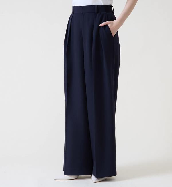 TIARA「2タックワイドパンツ」|スラックス|