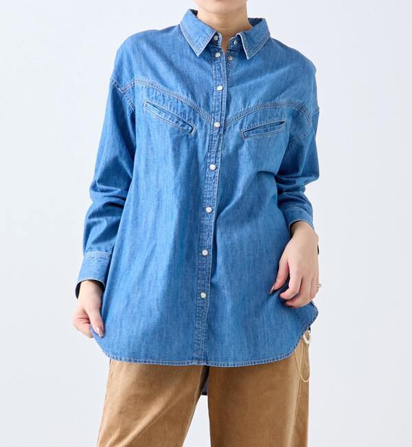 SOFFITTO「ウエスタンシャツ」|シャツ・ブラウス|ブルー系その他