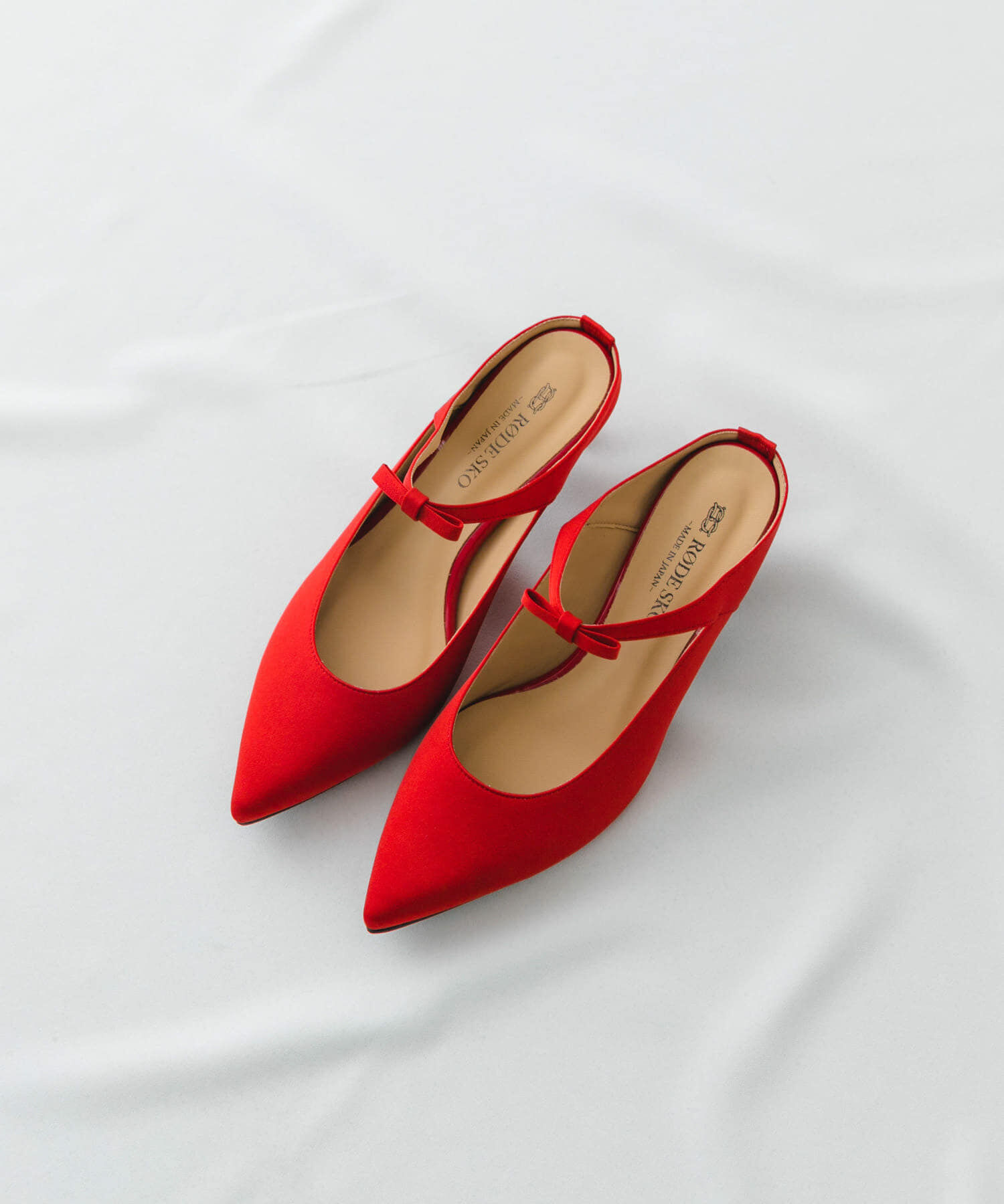 RODE SKO「『MADE IN JAPAN』プチリボンミュール」|パンプス|