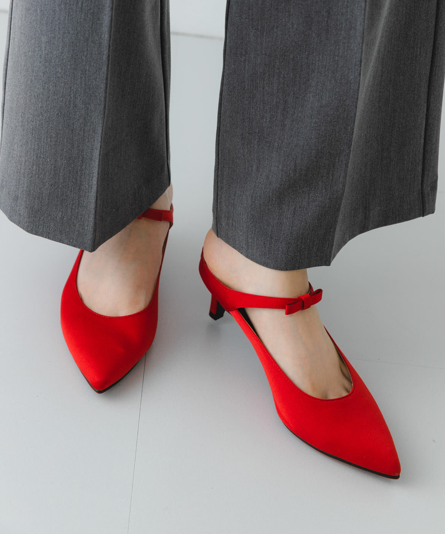 RODE SKO「『MADE IN JAPAN』プチリボンミュール」|パンプス|