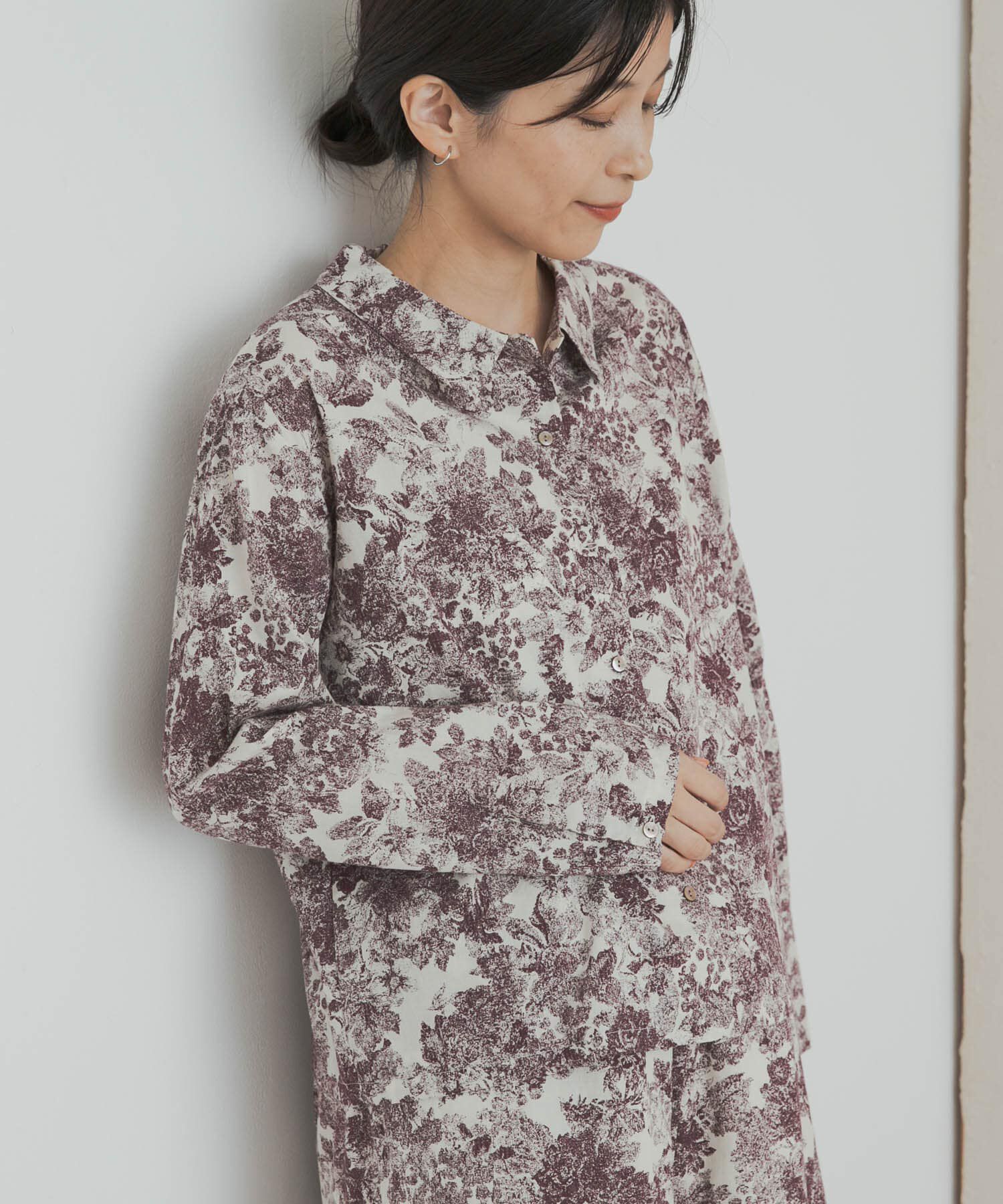 URBAN RESEARCH DOORS「mizuiro ind　print basic shirts」|シャツ・ブラウス|