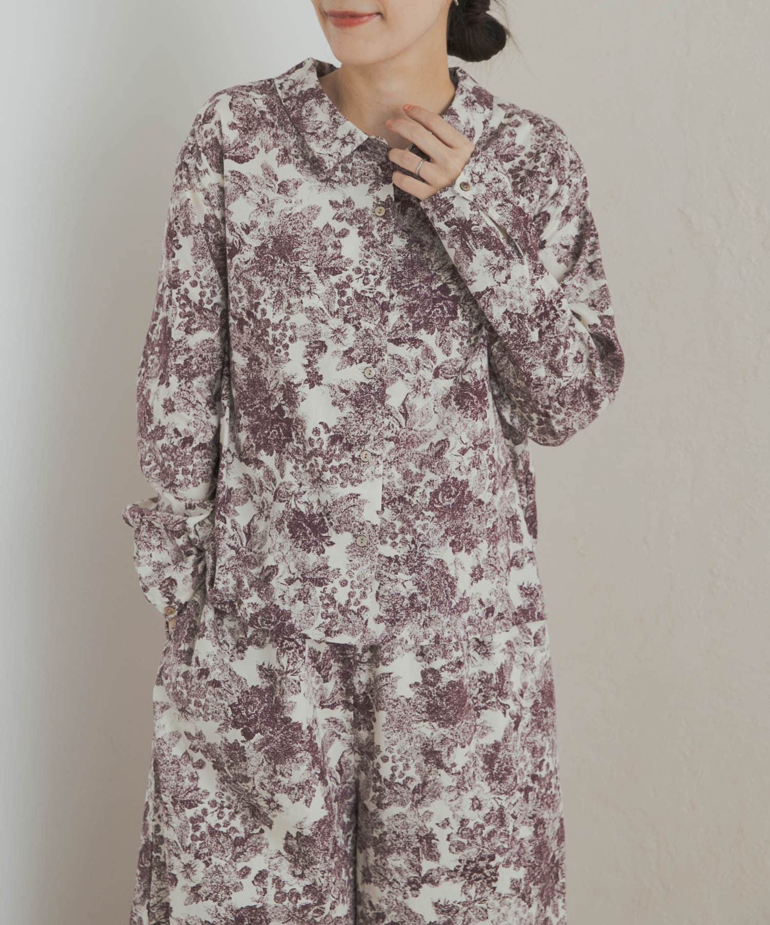 URBAN RESEARCH DOORS「mizuiro ind　print basic shirts」|シャツ・ブラウス|