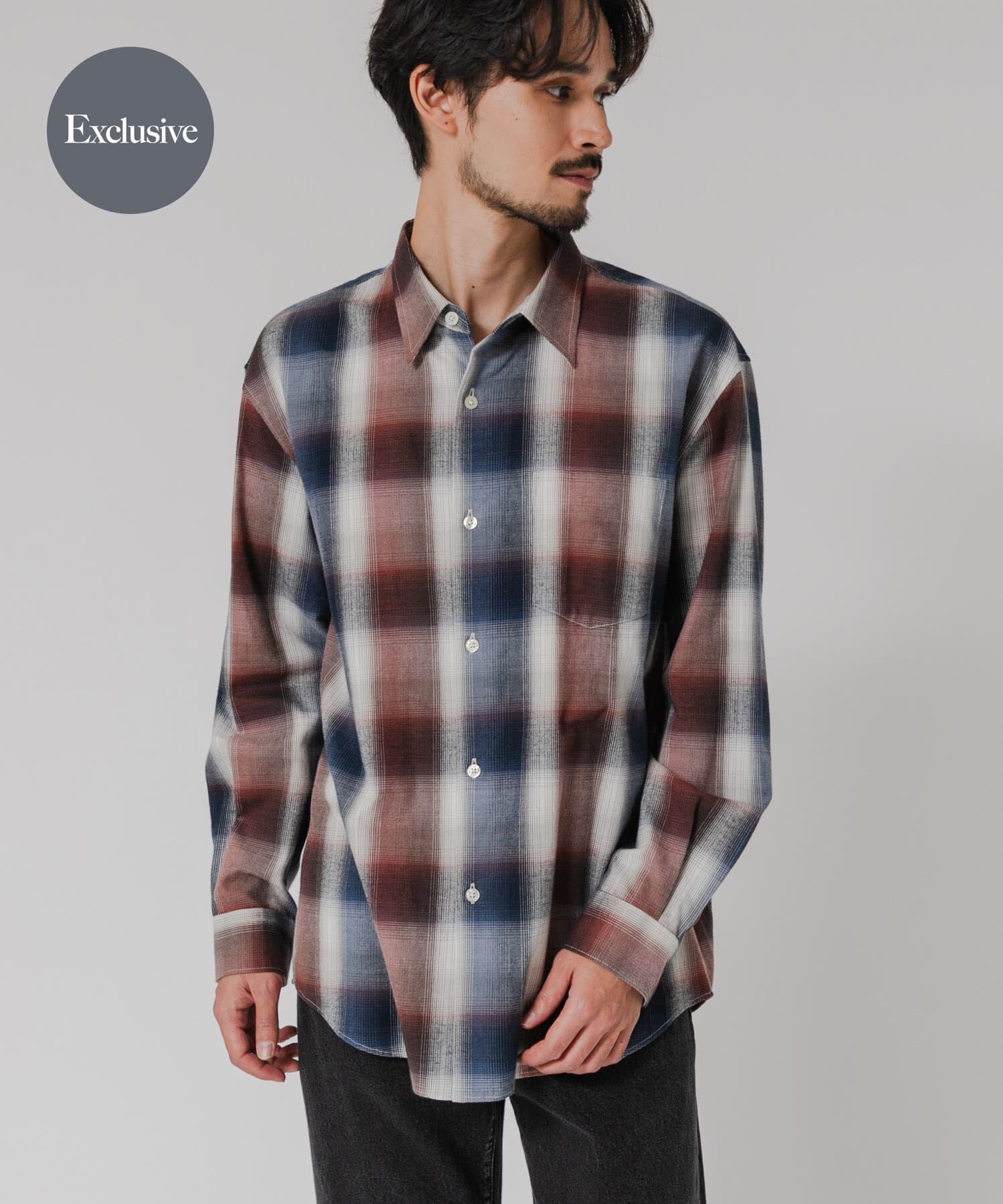 URBAN RESEARCH「『別注』OUTDOOR EXCHANGE&times;URBAN RESEARCH　シャギーチェックシャツ」|シャツ・ブラウス|その他1