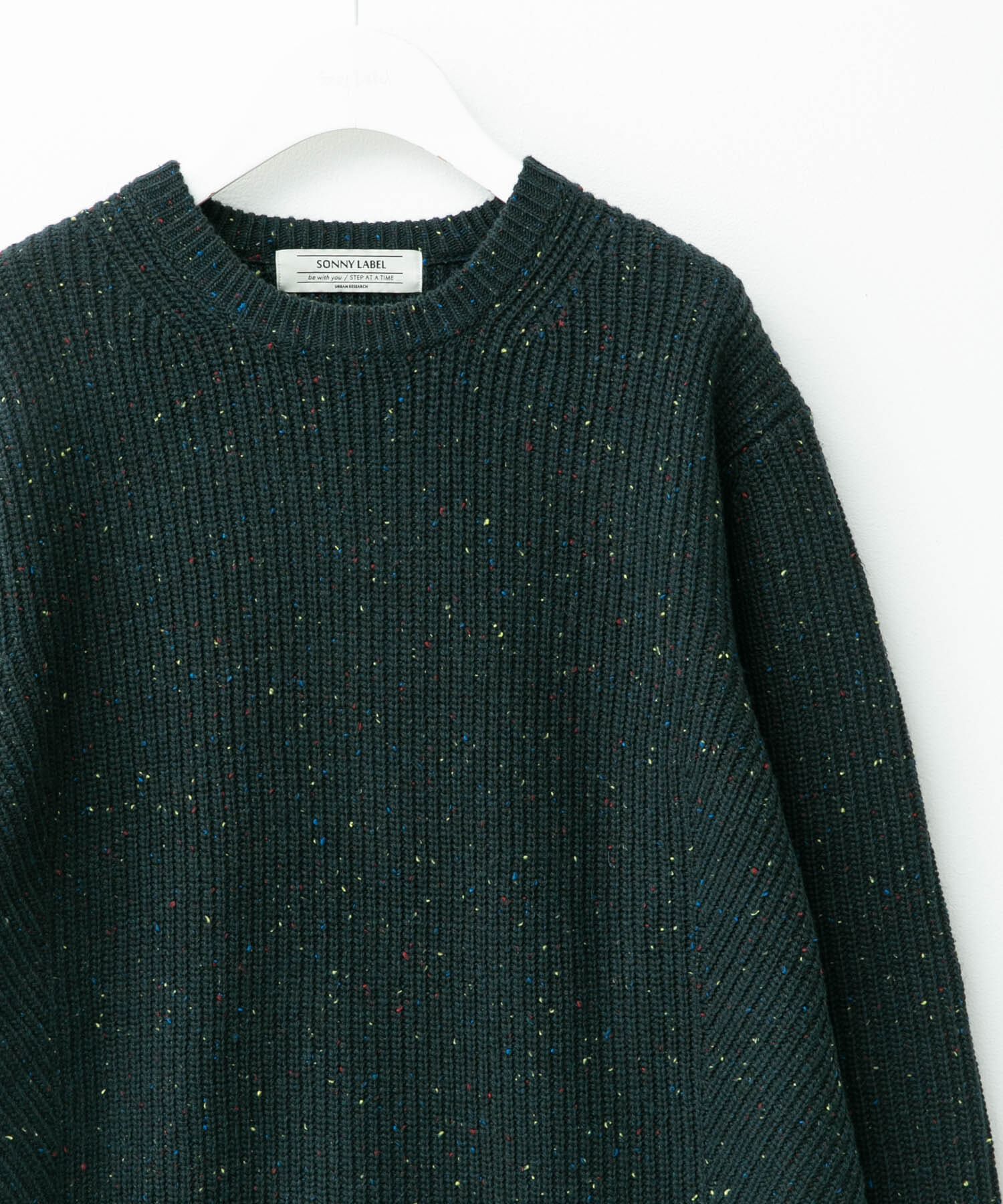 Sonny Label 「ウォッシャブルウール混クルーネックニット」|ニット・セーター|グリーン