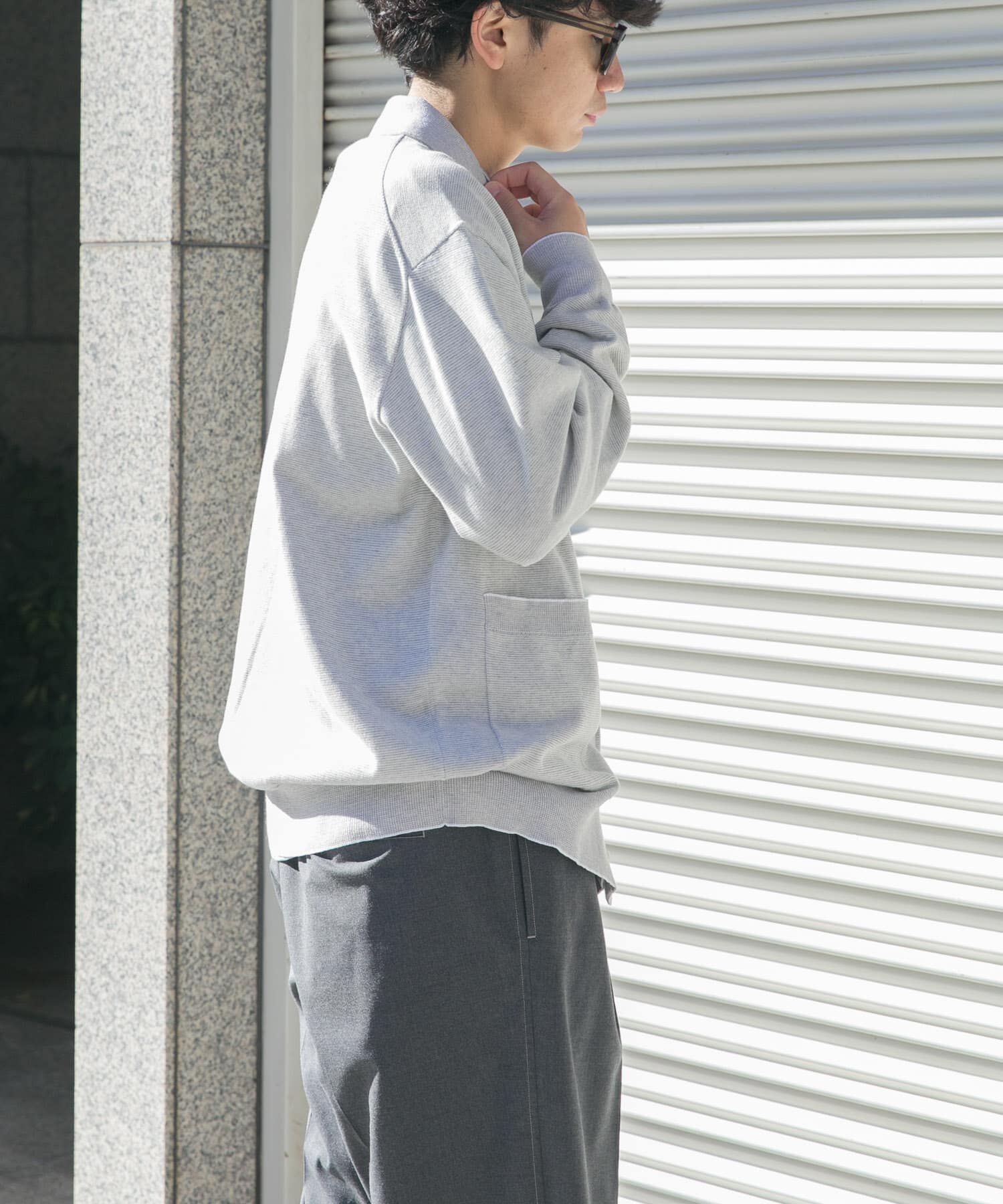 URBAN RESEARCH DOORS「FORK&SPOON　ニットポロカーディガン」|カーディガン|