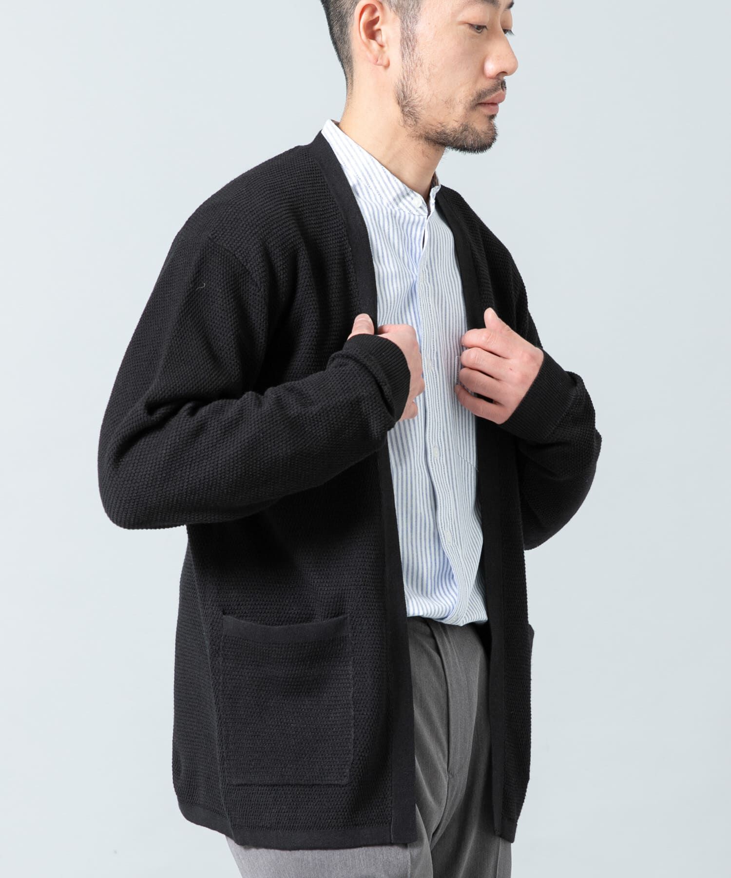 URBAN RESEARCH ROSSO「『WEB限定』変形カノコトッパーニットカーディガン」|カーディガン|