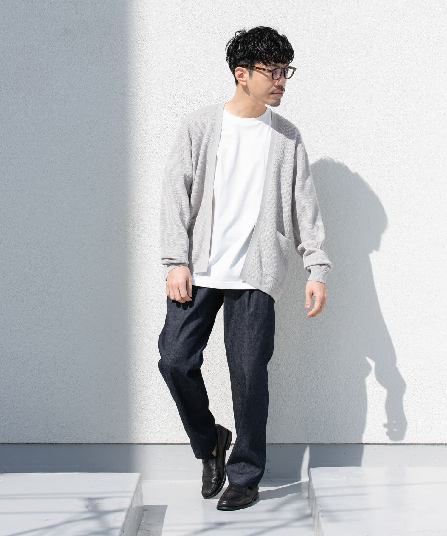 URBAN RESEARCH ROSSO「『WEB限定』変形カノコトッパーニットカーディガン」|カーディガン|