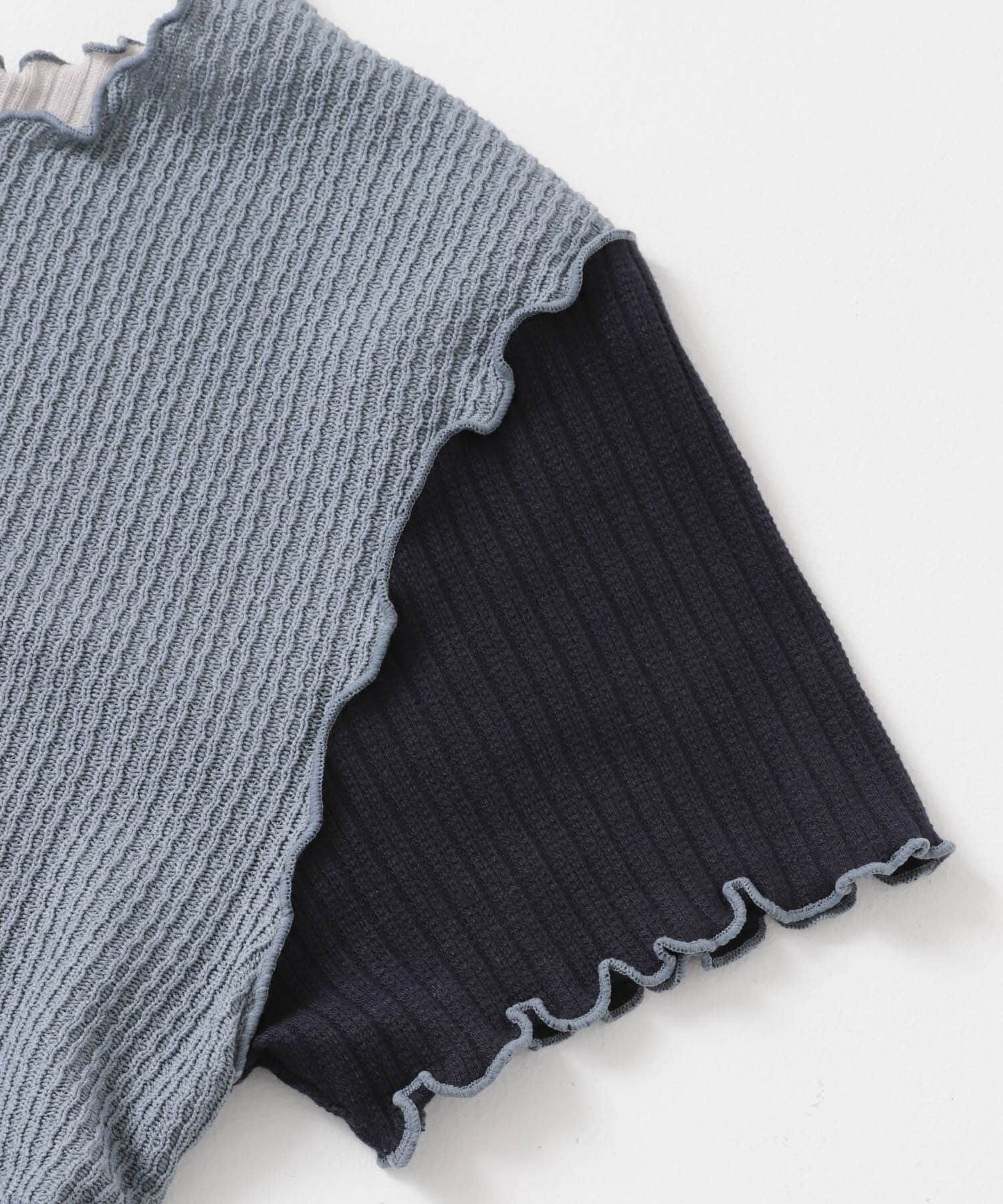  「MIXカラーパッチワークカットソー」|Tシャツ・カットソー|