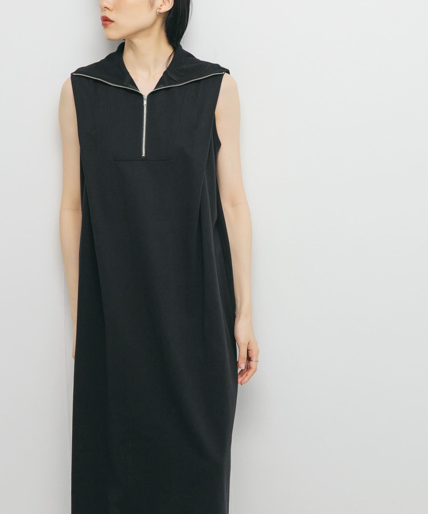 「ハーフZIPカットワンピース」|ワンピース|
