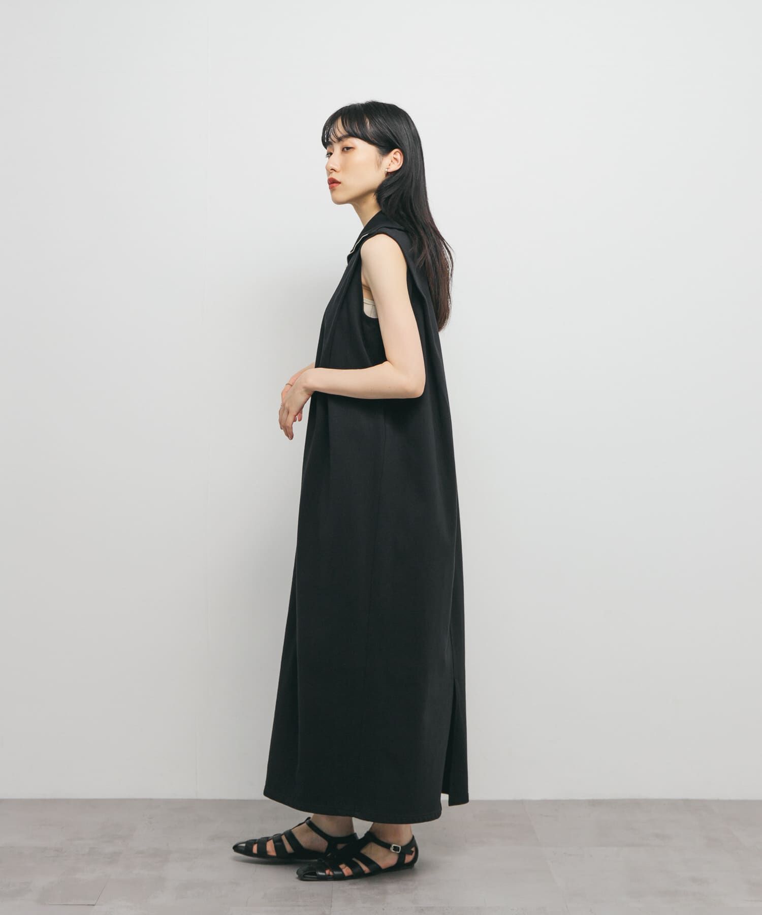  「ハーフZIPカットワンピース」|ワンピース|