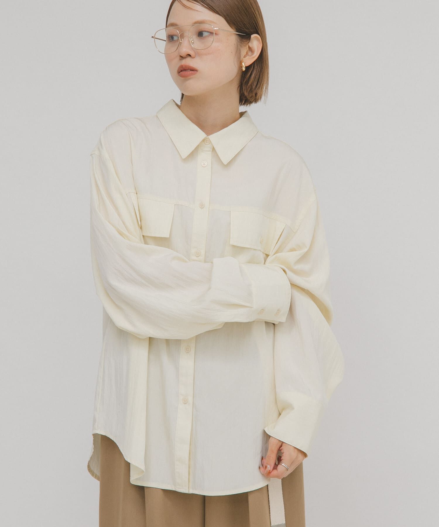  「フラップデザインシャツ」|シャツ・ブラウス|