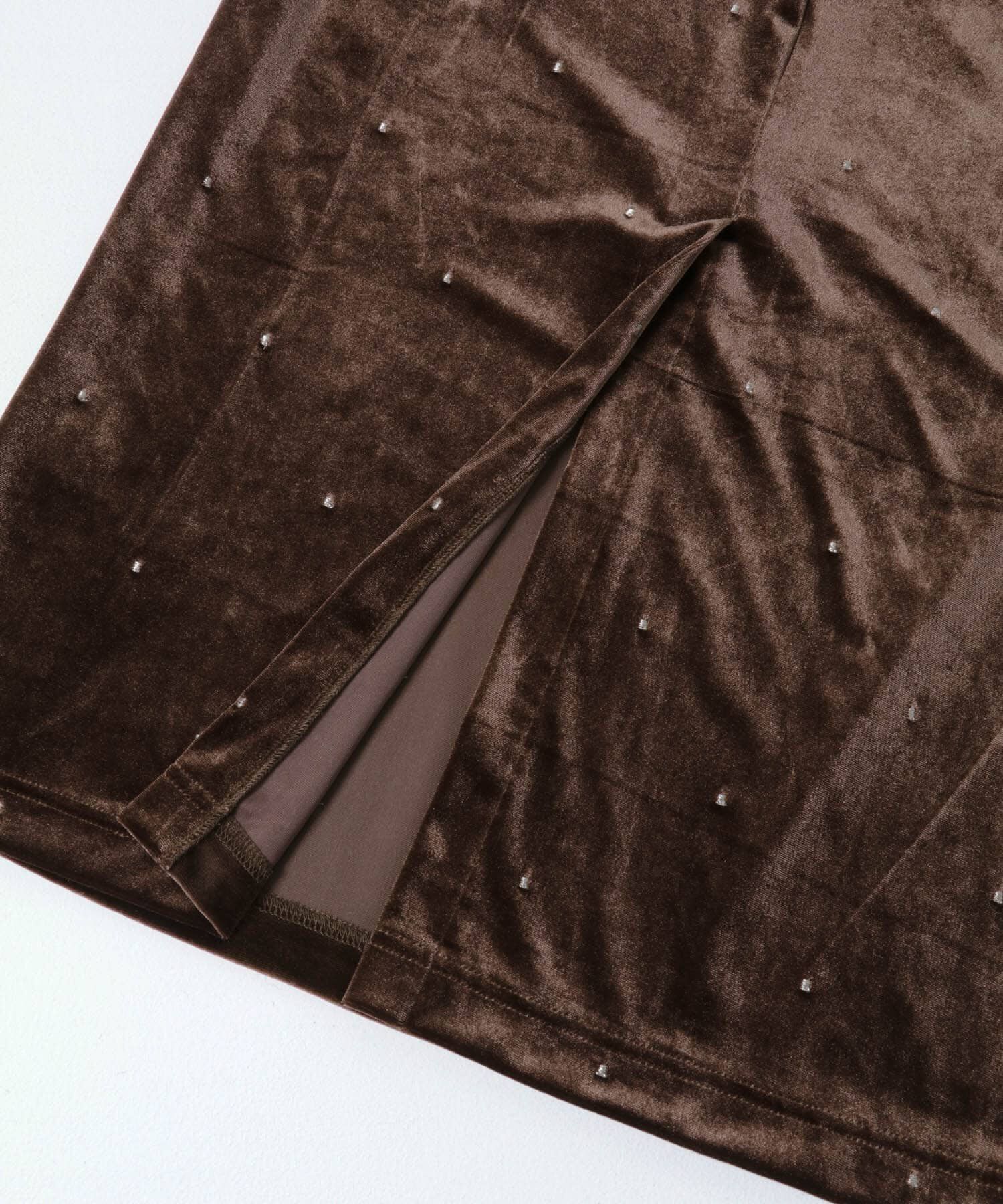 SENSE OF PLACE by URBAN RESEARCH「ドットシシュウベロアワンピース」|ワンピース|