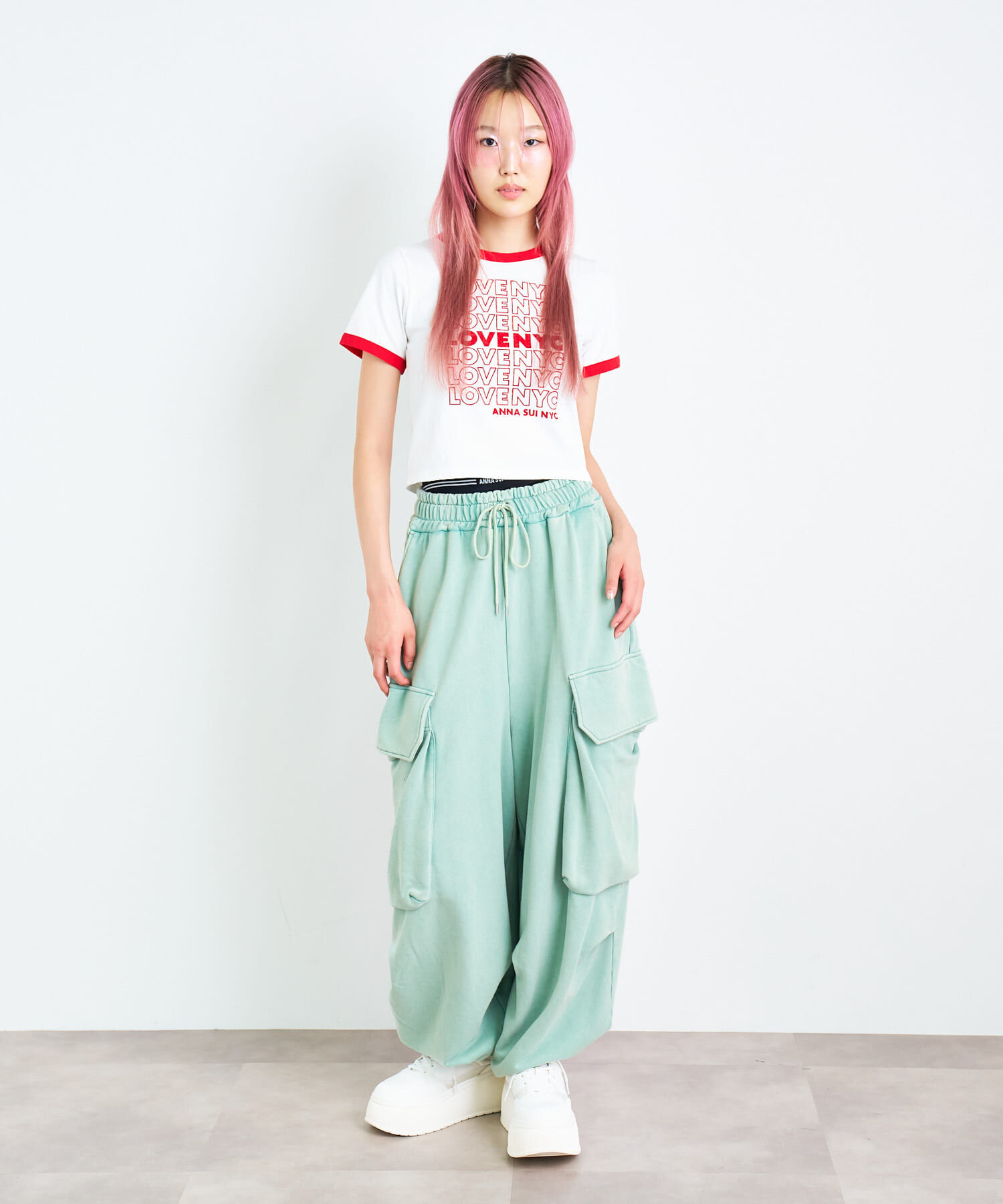 SENSE OF PLACE by URBAN RESEARCH「ANNA SUI NYC　ビッグポケットバギースウェットパンツ」|その他|