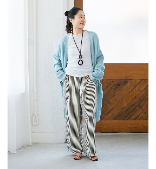le.coeur blanc「薄手で着心地抜群！新色登場★シアークルーネックプルオーバー」|Tシャツ・カットソー|