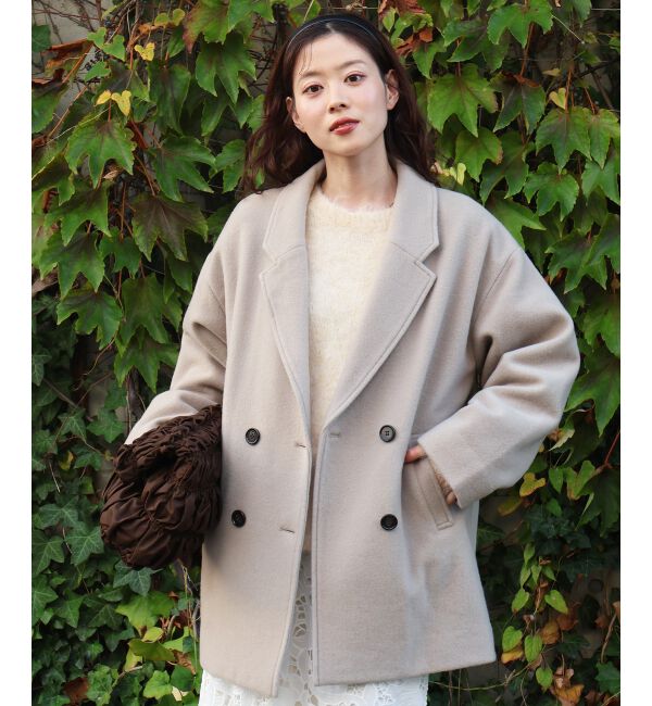  「ウールオーバーチェスターハーフコート」|チェスターコート|