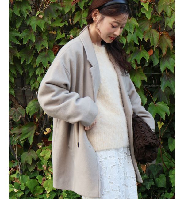  「ウールオーバーチェスターハーフコート」|チェスターコート|