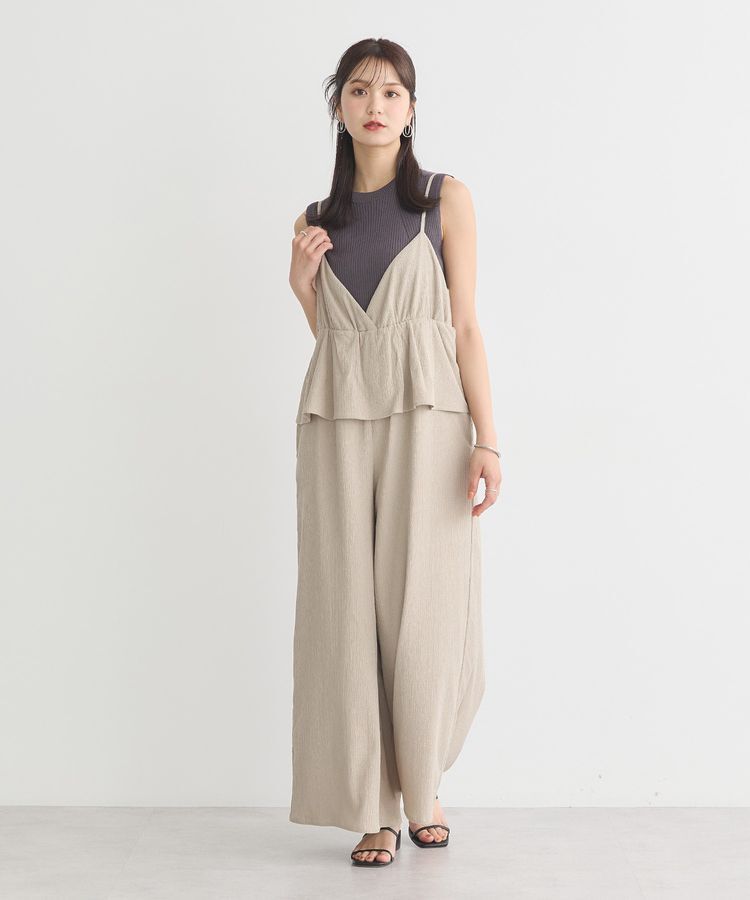 earth music&ecology「ランダムリブノースリーブニット」|ニット・セーター|