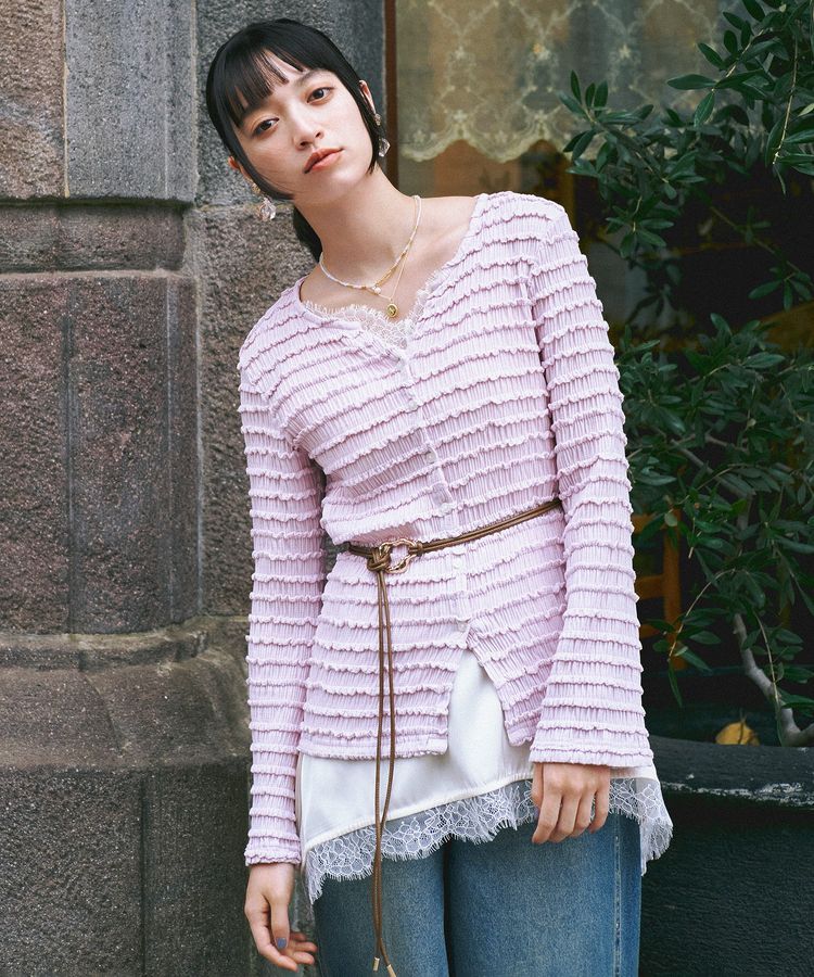 earth music&ecology「ニュアンスバックルサッシュベルト」|ベルト|