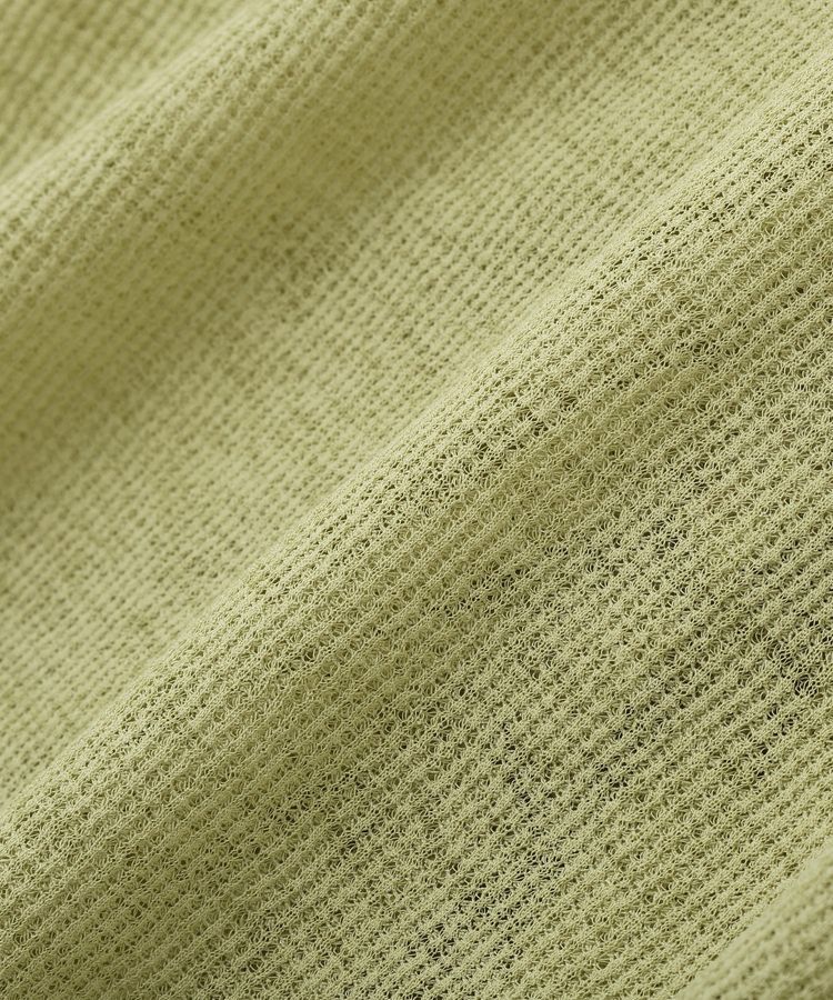 earth music&ecology「シアーワッフルタックボタントップス」|カーディガン|